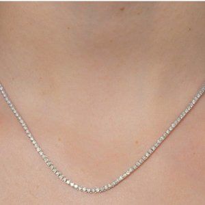 Diamond Tennis Necklace - 14kt , Natural Diamonds, 20 Inches. BEAUTIFUL PIECE!!